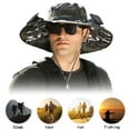 thumbnail image 6 of HBASD Wide Brim Solar Fan Outdoor Fishing Hat for Men, USB & Solar Powered Fan Hat with 2 Solar Fans, 360°UV Protection Sun Hat (I), 6 of 10