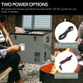 thumbnail image 5 of Whynter 90 Quart Dual Zone Portable Fridge/Freezer with 12v Option and Wheels, 5 of 8