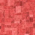 thumbnail image 1 of Ahgly Company Machine Washable Indoor Square Patchwork Red Transitional Area Rugs, 3' Square, 1 of 4