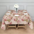 thumbnail image 3 of Pioneer Flower Floral Print Pattern Square Tablecloth,Waterproof Square Table Cover,Wipeable Spillproof Washable Table Cover for Home Kitchen Party Decor 42"X42"(107x107cm), 3 of 6