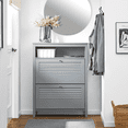 thumbnail image 1 of SoBuy FSR152-HG Hallway Shoe Cabinet Shoe Rack Shoe Storage Cupboard Organizer, 1 of 8