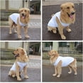 thumbnail image 5 of 2019 Summer Pet Clothing, Dog Clothes Blank T-Shirts Ribbed Tanks Top Thread Vests for Large Medium Small Dogs 100% Cotton White L-M, 5 of 5