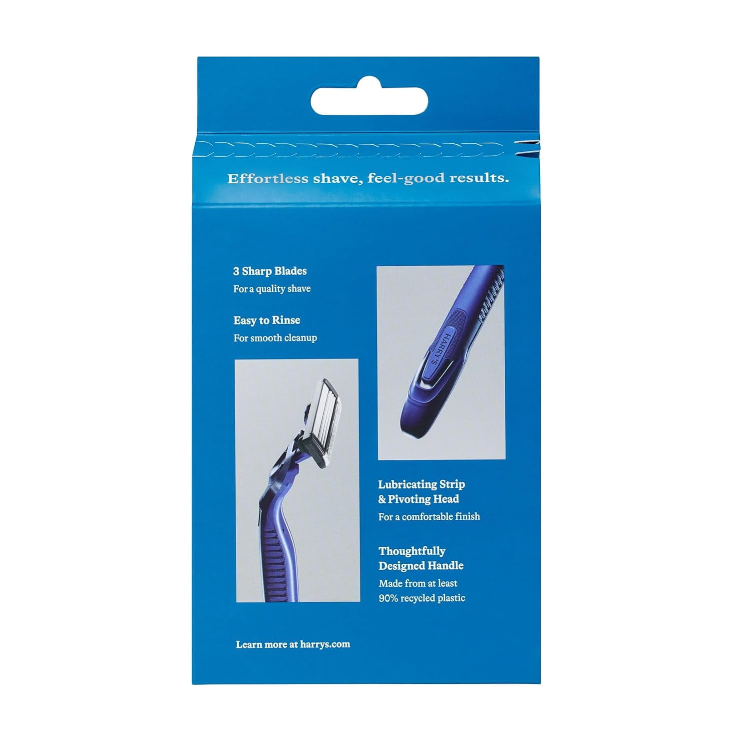 Men's Disposable Razors, 3-Blade Razors with Lubricating Strip and Pivoting Head, 4 Count (Pack of 3)
