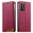thumbnail image 1 of Funda Tipo Cartera de Cuero Sintético para Samsung Galaxy A23 Bloqueo RFID, con Ranuras para Tarjetas y Bolsillo para Efectivo, Cierre Magnético Fuerte Rojo, 1 of 6