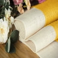 thumbnail image 4 of AUNVITO Linen Braid Patchwork Decorative Table Runner 12 x 108 Inch Farmhouse Tablecloth for Dining Table Kitchen Counter Holiday Party Decor, 4 of 6