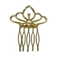 thumbnail image 2 of Mini Princess Rhinestone Small Comb Prom Party Gift Favor , Rose , 4.7 x 4. cm, 2 of 8