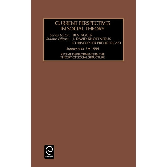 Current Perspectives in Social Theory Cur Per Soc Theo S 1, Book 1, (Hardcover)