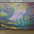 thumbnail image 6 of Ambesonne Ocean Place Mats Set of 4, Coral Reef Aquarium Art, Standard Size, Turquoise Yellow Pink, 6 of 6