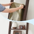 thumbnail image 2 of LEDREM 5-Tier Farmhouse Blanket Ladder, Decorative Storage Shelf with Felt Pads, Multi-Functional Display Rack, Maroon Brown, 2 of 6