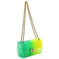 thumbnail image 4 of Quilt Embossed Multi Color Jelly Shoulder Bag, 4 of 11