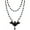 Bat, variant on Top-kevin Gothic Bat Necklaces Moon Cross Necklaces Black Crystal Chain Halloween Black Pendant Choker Halloween Jewelry for Woman