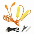 thumbnail image 2 of Tapones para los Oídos Auriculares Bluetooth el Trabajo, Supresión de Ruido, Protección Auditiva, Sitios Construcción, Lugares Ruidosos Naranja, 2 of 5