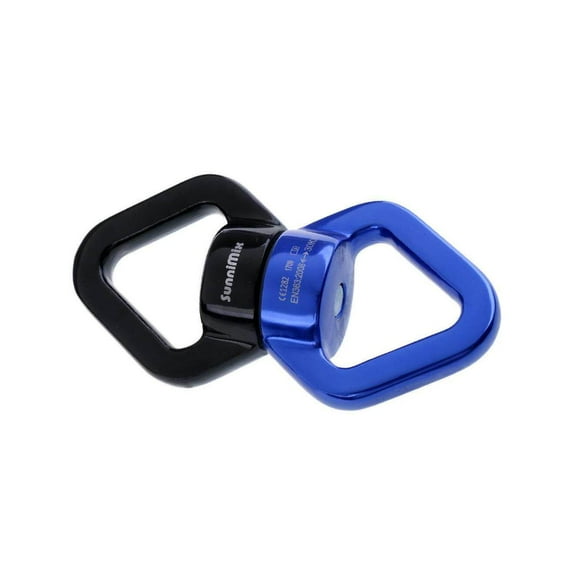 Safety Swivel Rope Connector Device for Climbing Swing Chair Aerial Dance Black Blue