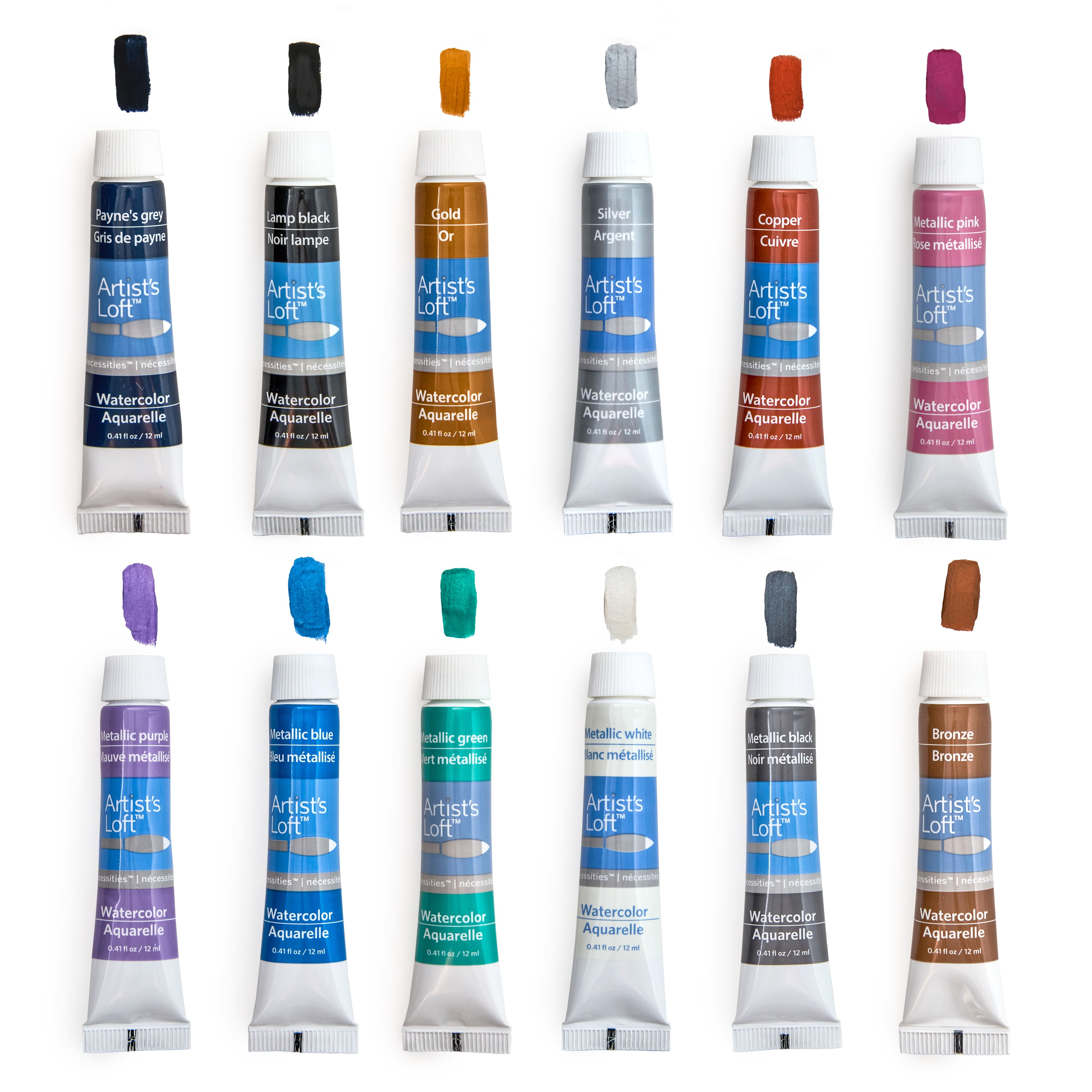 12 Packs: 36 ct. (432 total) Necessities Watercolor Paint Value Pack by Artist's Loft