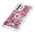 thumbnail image 4 of Funda para Samsung Galaxy A53 5G con Brillo Líquido Flotante, Purpurina, Parachoques y Anillo Giratorio Soporte, 4 of 5