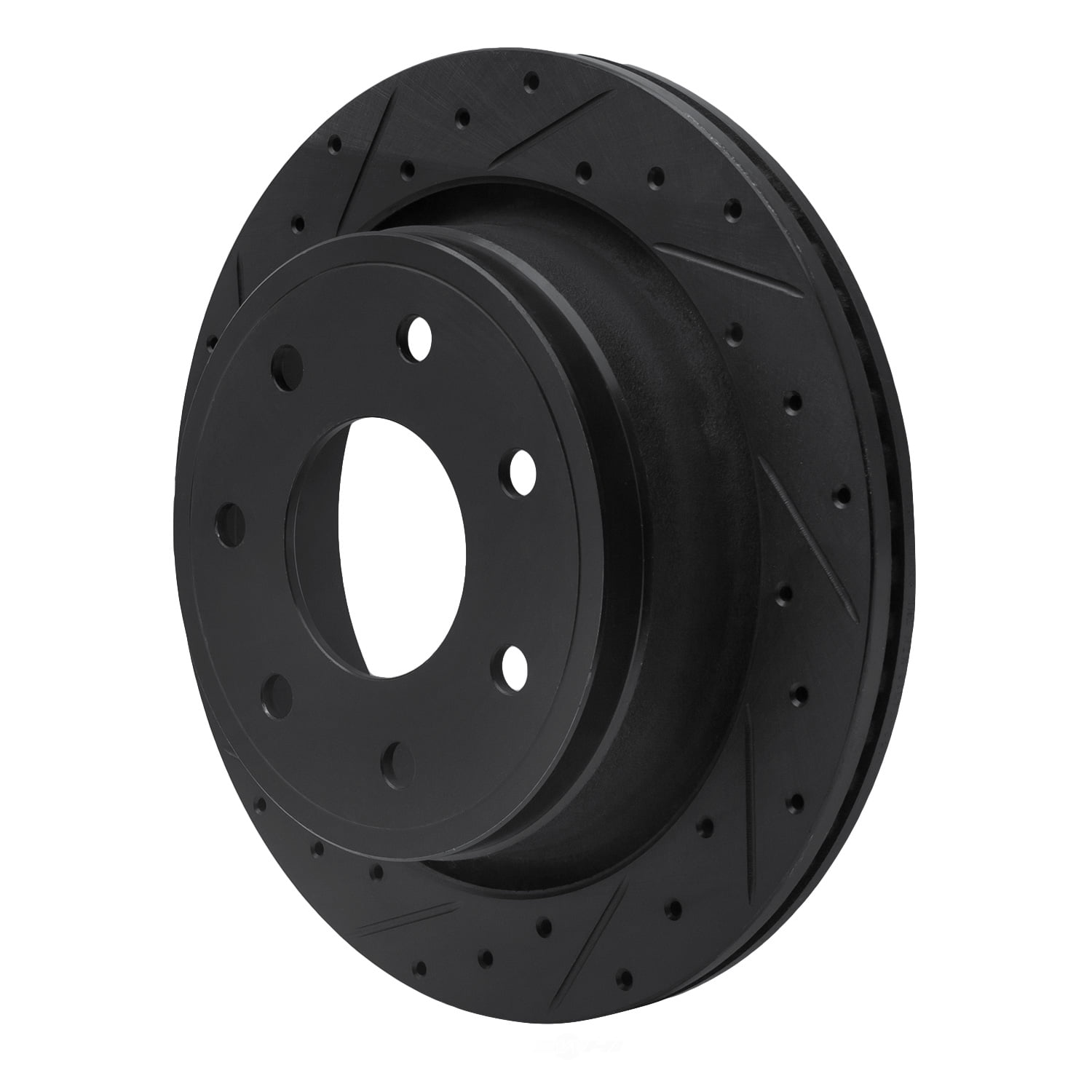 Dynamic Friction Company 633-54218L DFC Brake Rotor - Drilled And Slotted - Black