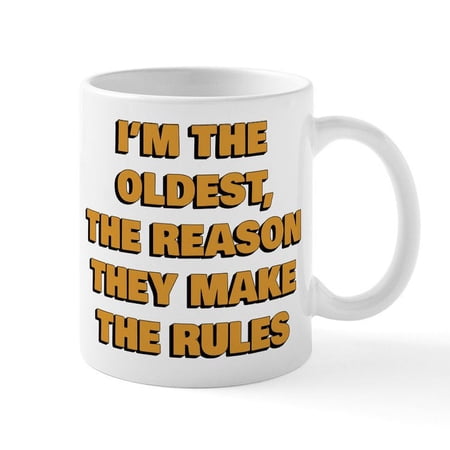 CafePress - I'm The Oldest - 11 oz Ceramic Mug - Novelty Coffee Tea Cup