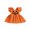 Orange, variant on Loicainy Baby Toddler Girls Halloween Pumpkin Dress 6 12 18 24 Months 2T 3T 4T Casual Buttoned Shoulders Fly Sleeves Dresses for Cute Clothes