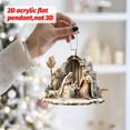 thumbnail image 5 of Religious christmas ornaments,Christian Gifts for Women,Men - Christmas Ornaments 2025,Religious Christian Gifts for Women,Nativity Scene Ornament,Xmas Hanging Keepsake,nativity ornament B, 5 of 8