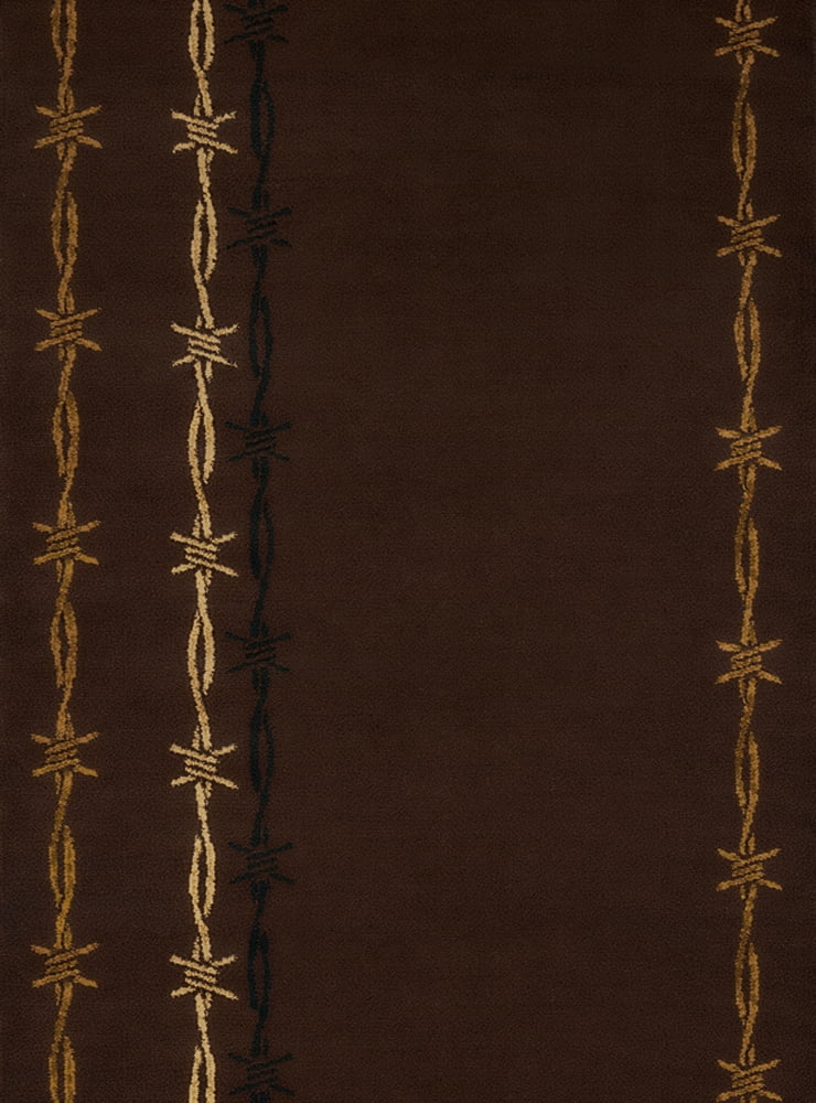 Barb Wire Rug 1'10