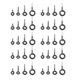 thumbnail image 3 of 40 Piezas Guías De Cañas r Para De ción De Puntas Piezas De Barras Anillos s Tamaños Mixtos Sunnimix Guías de caña de acero inoxidable, 3 of 8