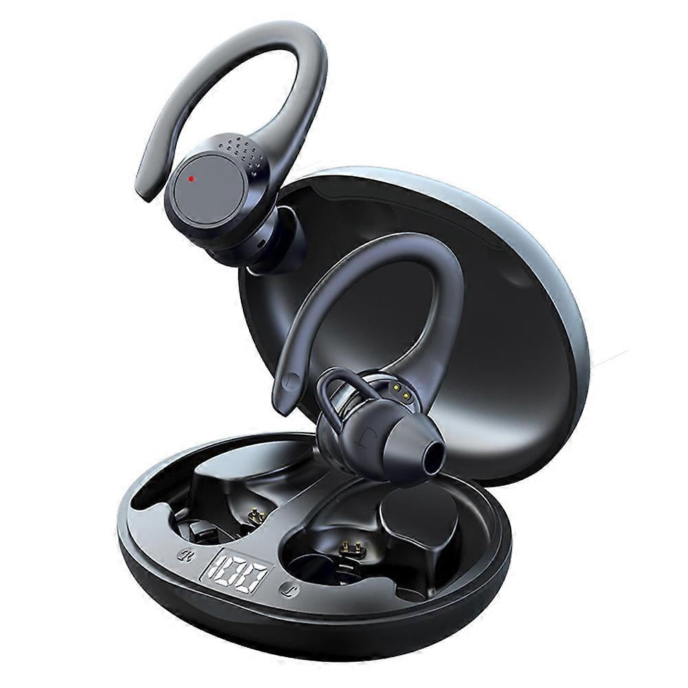 Wireless Earbuds Bluetooth 5.2 Headphones for Sports, Noise Cancelling Bluetooth Wireless Ear Buds with Mic for Running, black