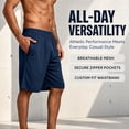 thumbnail image 2 of RPOVIG 5 Pack Men's Athletic Gym Shorts Running Quick Dry Workout Short Elasticated Waistband with Pockets, 2 of 9