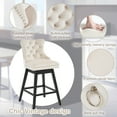 Austuff 26" Swivel Counter Height Bar Stools Set of 4 Velvet Counter