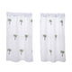 thumbnail image 5 of Cortinas blancas con bolsillo para varilla, cortinas cortas y cómodas. Árbol 74cmx61cm, 5 of 9