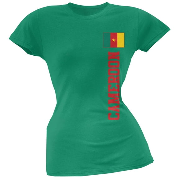 World Cup Cameroon Green Soft Juniors T-Shirt - 2X-Large