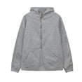 thumbnail image 3 of NMMUED Half Zip Pullover Women Oversized Sweatshirt for Women Fleece Sweatshirts for Women Quarter Zip Pullover Women Womens Sweatshirts No Hood, Gray XXL, 3 of 9