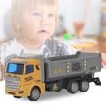 thumbnail image 4 of Camion Benne Jouet, Camion Benne à Rétrofriction Apparence Vive pour Cadeau d'Anniversaire Boîte Colorée Tête Plate, 4 of 8