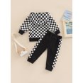 thumbnail image 4 of Coduop Toddler Baby Boys Long Sleeve Hoodie Pullover Sweatshirt Long Pants Set 1-5 Years, 4 of 8