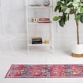 thumbnail image 4 of Unique Loom Budapest Collection Area Rug - Szechenyi (2' 7" x 9' 10" Runner Fuchsia/Gold), 4 of 10