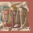 thumbnail image 2 of Carcasa Simple Macaron Para Samsung A32 A52s A13 A50 A50s A52 A30s A12 A23 A03s A03 A02s M12 Color Caramelo Costuras De Contraste Transparente Suave Borde Ondulado Estuche De TPU, 2 of 4