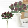 thumbnail image 2 of Fake Hydrangea Flowers, Artificial Silk Hydrangeas with Stems, Faux Hydrangea Bouquets for Home Wedding Party Table Core Decoration, 1 Pcs, 11.4x4.72", 2 of 9