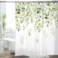 thumbnail image 1 of Thicken Durable Polyester Blend Cloth Fabric Bathroom Curtain Colorful Bohemian Boho Floral Print Beautiful Bright Shower Curtain for Bathroom Decoration, 72"x72", 1 of 6