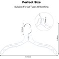 thumbnail image 2 of 24pcs Clear Plastic Non-Slip Heavy Duty Hangers for Sweaters, Shirts, Suits, Jackets, 2 of 4