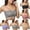 Grey, variant on Bra Underwear for Women Stretch Strapless 1 Piece Bandeau Wireless Comfort Padding Top Bra for Various Bust Sizes