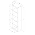 thumbnail image 4 of South Shore Axess, Contemporary Bookcase, Narrow Blue, 4 of 10