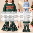 thumbnail image 3 of KPOPLK Toddler Baby Girl Clothes 3 6 9 12 18 24 Months 2t 3t Christmas Print Sweatshirt + Flare Pants Outfit Set,Size 6-12 Months, 3 of 9