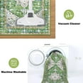 thumbnail image 5 of Boho Washable Kitchen Rugs Sets of 3, Non Slip Kitchen Mats for Floor with Rubber Backing, Waterproof & Stain Resistant Thick Carpet Runner Throw Rug for Kitchen, Laundry Room, Hallway, Green, 5 of 6