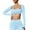 Sky Blue, variant on Long Sleeve Workout Tops for Women! Yigetop Long Sleeve Crop Top Women's Long Sleeve Gym Top Sports Top with in Bra Women's Long Sleeved Shirt with Square Neck Long Sleeve Crop Top Black M