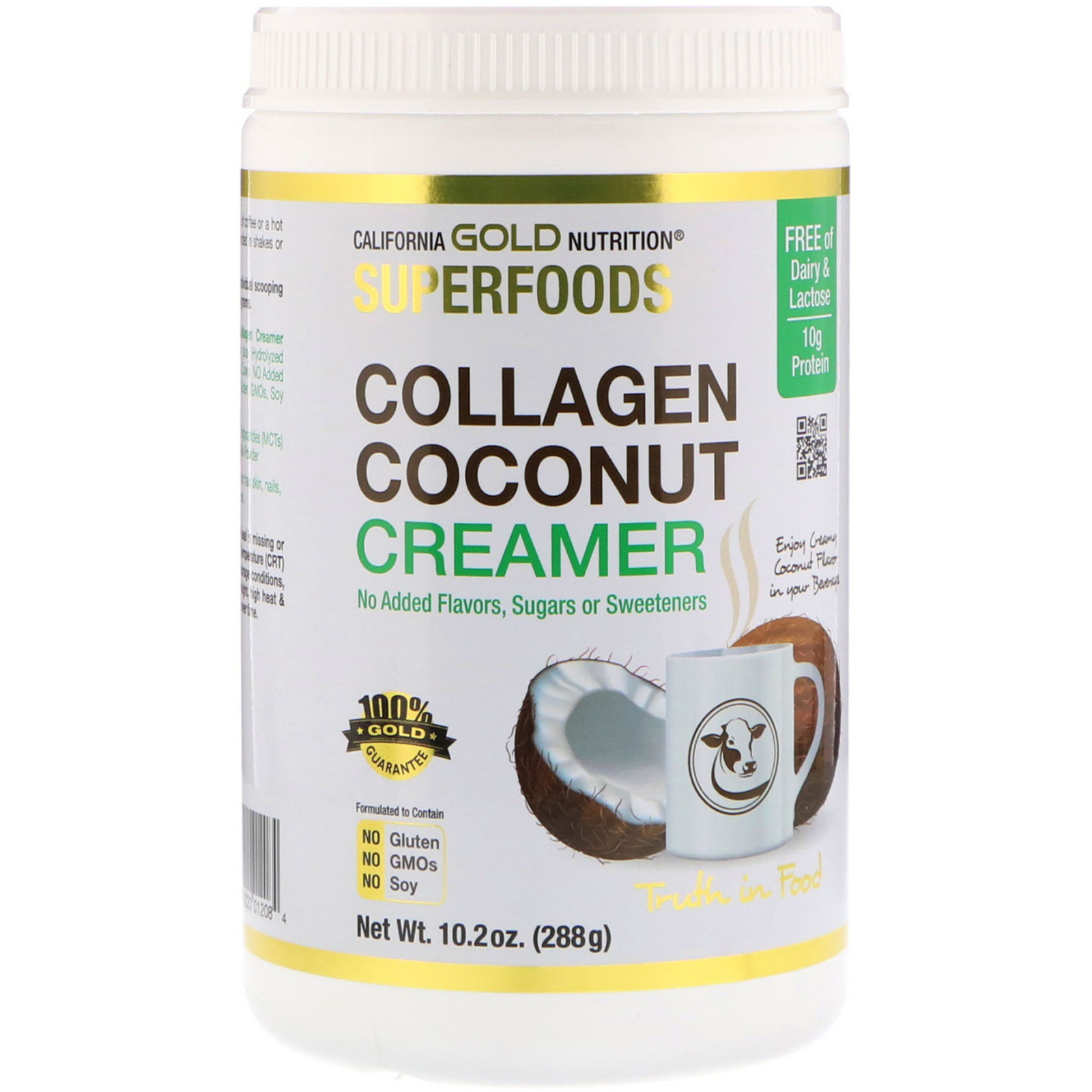 California Gold Nutrition Superfoods Collagen Coconut Creamer Powder