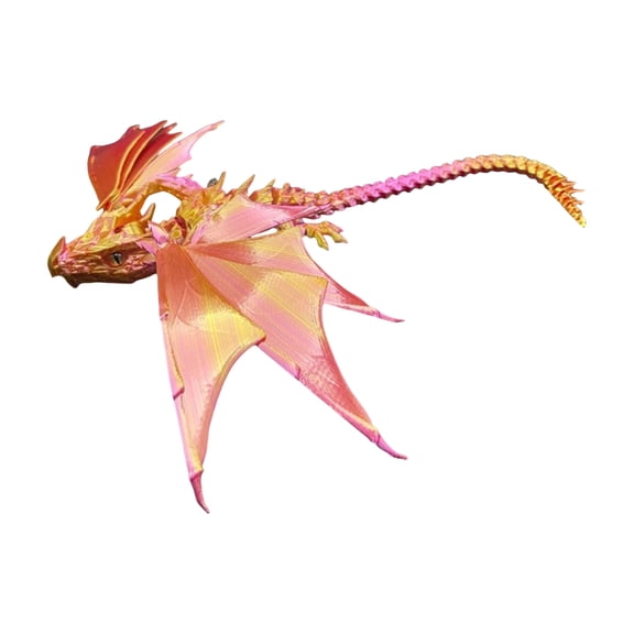 3D Printed Dragon with Wings and Egg, Stuffers for Kids, Surprise Egg with Flying Dragon Inside, Small 3D Printer Dinosaur Eggs Toy for Kids Boy Girls