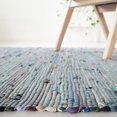 thumbnail image 4 of Safavieh Rag 2' X 3' Hand Woven Cotton Rug in Aqua, 4 of 4