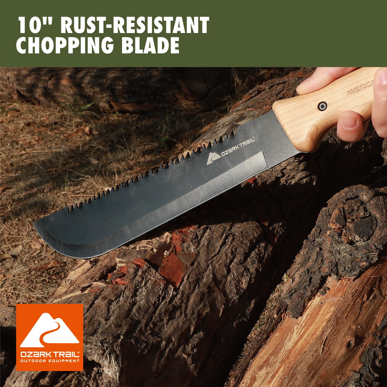 Ozark Trail 10" Sawback Machete with Sheath