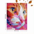 thumbnail image 3 of Qisvanset Orange Cat Impressionist Canvas Print 12x16 Inch Hallway Art, 3 of 8