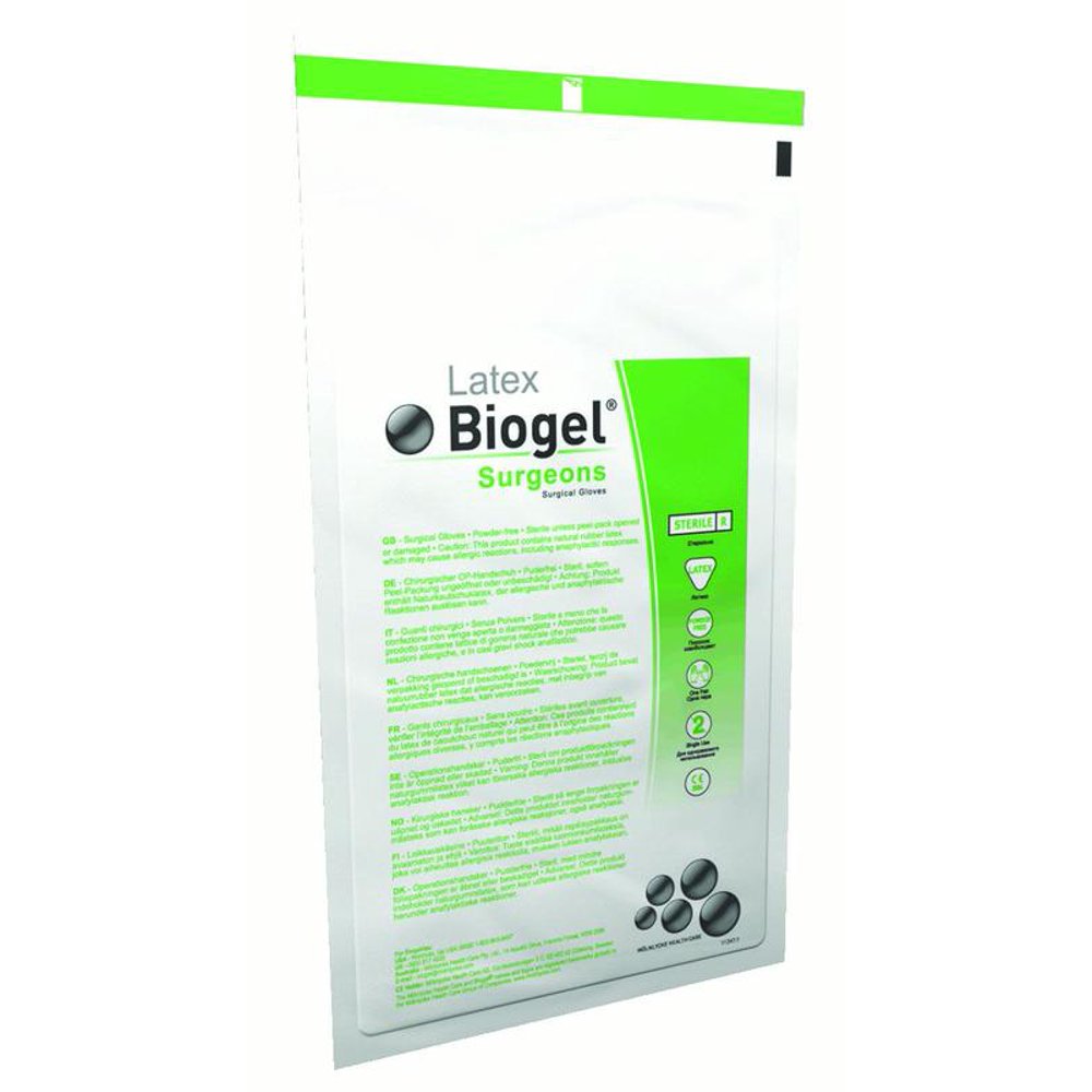 Biogel Surgeons Surgical Glove Size 6.5 Sterile Latex Standard Cuff