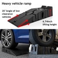 thumbnail image 5 of Btidfty 2 Pieces Plastic Car Ramps 3 Ton Capacity Heavy Duty Garage Ramps Portable Vehicle Maintenance Tire Ramps for Lifting Vehicles Car Service & Repair, 5 of 9